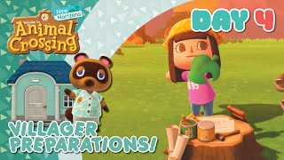 day 4  🌱animal crossing  🏡 preparing our new villager homes  no commentary  😌 cosy gameplay [upl. by Alol]