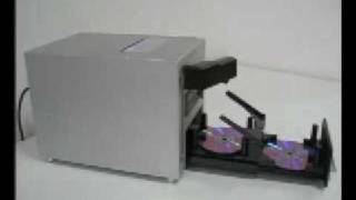 LightScribe robotic mini AutoLoader CD DVD Duplicator [upl. by Gonick]