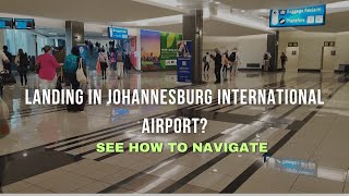 ARRIVING AT JOHANNESBURG INTERNATIONAL AIRPORT  OR TAMBO BRITISH AIRWAYS [upl. by Trellas850]