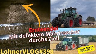 LohnerVLOG398 Ernteende mit defektem Mähdrescher I Saphir Schwerstriegel Fendt 926 TMS I FJDynamics [upl. by Daniele57]