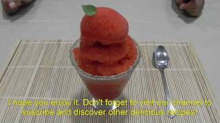 Sorbete de mango con chamoy  Mango and chamoy sorbet [upl. by Asirehc]