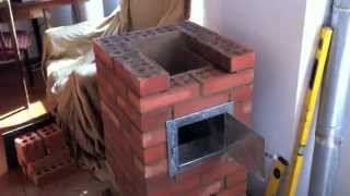 Small masonry heater [upl. by West]