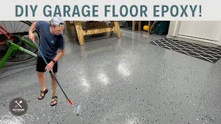 DIY Garage Floor Epoxy Coating [upl. by Odlaniger735]