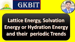 Lattice and Hydration Energy  Solubility of ionic compound  JEENEET  in Hindi [upl. by Oxford]