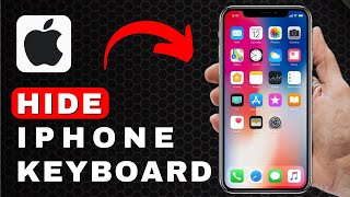 How to Hide a Keyboard on iPhone  iPhone Tutorial [upl. by Holmun678]