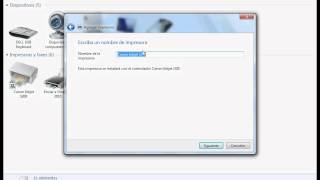 INSTALAR IMPRESORA EN WINDOWS 7 [upl. by Ahsienat254]