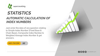 Index Number Statistics Automatic Calculation in UrduHindi for ADCBCom amp XII Students [upl. by Anial]