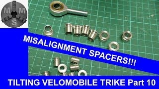 Tilting Trikes Part 10  making misalignment spacers on Myford lathe [upl. by Conte]