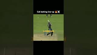 Csk best batting lineup 🔥☠️ csk cricket ipl shorts [upl. by Puff295]