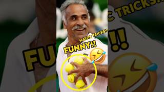 The FUNNIEST Tennis Player Mansour Bahrami 🤩 AMAZING MOMENTS sports shorts funny tennis [upl. by Eenwahs618]