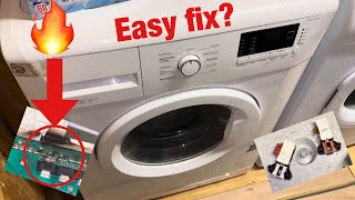 Beko WM74135 washing machine  Repairing with test spin and wash [upl. by Hegarty535]