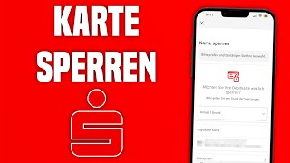 Sparkasse Karte sperren Anleitung  Sparkasse Karte verloren [upl. by Effy]