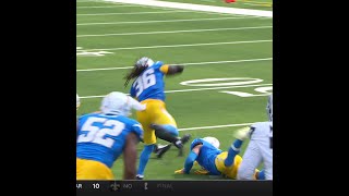 Zamir White rushes for a 12yard Gain vs Los Angeles Chargers [upl. by Rinum]