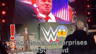 Vince McMahon surprises the crowd at Madison Square Garden [upl. by Henley]