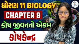 Std 11Biology ch 8 કોષ જીવન નો એકમ Cell the unit of life  કોષકેન્દ્ર  L 8  SM Gujarati [upl. by Peltier]