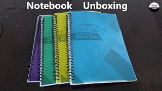 200 Page Notebook  Uniqpal Spiral Notebook A4 Size  Dibba Unboxing  200 पेज नोटबुक कॉपी । [upl. by Nylaret]