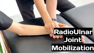 proximal and distal Radio Ulnar Joint Mobilization [upl. by Alben998]