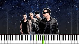 U2  Sunday Bloody Sunday  EASY PIANO TUTORIAL [upl. by Fellows402]