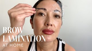 I Tried Brow Lamination At Home  Susan Yara [upl. by Esej]