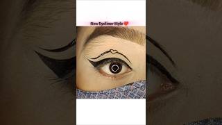 New Eyeliner Style 😚❤️ eyeliner youtubeshorts shortvideo shorts viralvideo trending beauty [upl. by Cinemod]