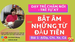 Dạy Trẻ Chậm Nói  Trẻ Tự Kỷ Bật Âm Những Từ Đầu Tiên  An Khánh Nhung [upl. by Eiduam198]