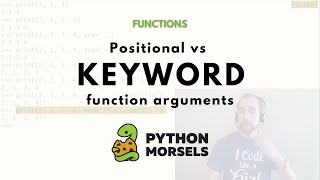 Positional vs keyword function arguments in Python [upl. by Enifesoj]