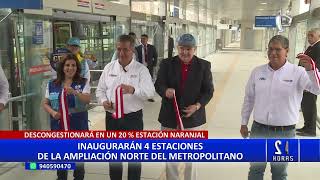 Metropolitano nuevas estaciones de la ampliación norte atenderán desde el sábado 16 [upl. by Adiam477]