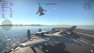 f14 cobra landing on an aircraft carrier [upl. by Nilrah]