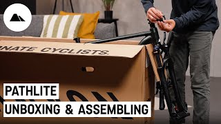 Canyon Pathlite  How to unbox and assemble the Bike [upl. by Namaj]