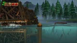 Donkey Kong Country Tropical Freeze  100 Walkthrough  24 Sawmill Thrill Puzzle and KONG [upl. by Aracal]