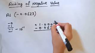 Calculate Antilog of negative value [upl. by Lunette]