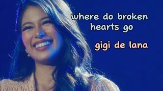 Where Do Broken Hearts Go lyricslive Gigi De Lana [upl. by Pomfrey]