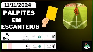 PALPITES ESCANTEIOS PARA JOGOS DE AMÃNHA 11 11 2024  BILHETES PRONTO [upl. by Seuguh]