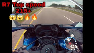 2022 YAMAHA R7 TOP SPEED WITH GPS 215  R7 TOP SPEED KMPH  आग है भाई😱😱🔥🔥 [upl. by Mcconaghy]