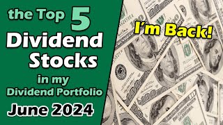 The Top 5 Dividend Stocks in my Portfolio  June 2024 [upl. by Averyl]