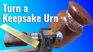 Turning a Keepsake Urn woodturning [upl. by Milks157]