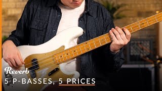 5 Precision Basses 5 Prices Whats the Difference  Reverb [upl. by Reggis]