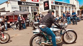 ACE CAFE Motorcycles LONDON Bikes amp Rider of that Legendary Place on TRITON Cafe Racers amp Dresda Day [upl. by Nadroj265]