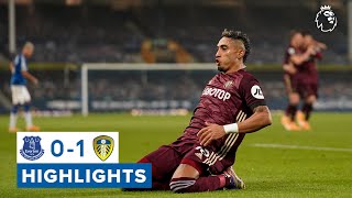 Highlights  Everton 01 Leeds United  Raphinha scores first Premier League goal [upl. by Tilden668]