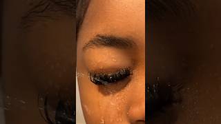 Beginnerfriendly lash clusters that are completely waterproof🗣💋shortsvideos lashclusters [upl. by Enale]