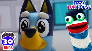 Fizzy and Bluey Go On Fun Adventures Visit The Pet Vet Office amp Do DIY Crafts  Fun Compilations [upl. by Akimad]