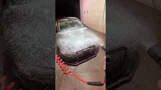 asmr car wash at night 🫧🚘 music a5 audi fitment cars [upl. by Nellahs902]