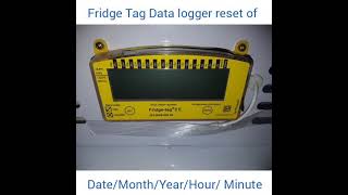 Fridge Tag data logger Reset in Odia [upl. by Wertz]