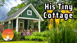 His sweet Tiny Cottage Lowcost living in 250 Sqft Tiny House [upl. by Siravaj]