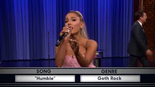 Musical Genre Challenge  Ariana Grande  Humble  Goth Rock [upl. by Pettit]