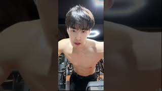 Chris🐼  Hot amp Sexy Chinese Boy Shirtless Abs Workout 🔥🔥🔥 [upl. by Louisette]