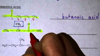 Naming Carboxylic Acids [upl. by Arima]