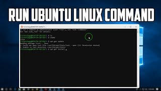 How To Run Ubuntu Linux Command in Windows 10 [upl. by Aihsemat792]