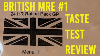 british MRE 1 taste test and review [upl. by Catherine366]