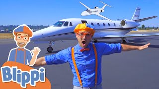 Blippi Explores a Private Jet  Learn About Airplanes  Educational Videos For Kids [upl. by Notlim]